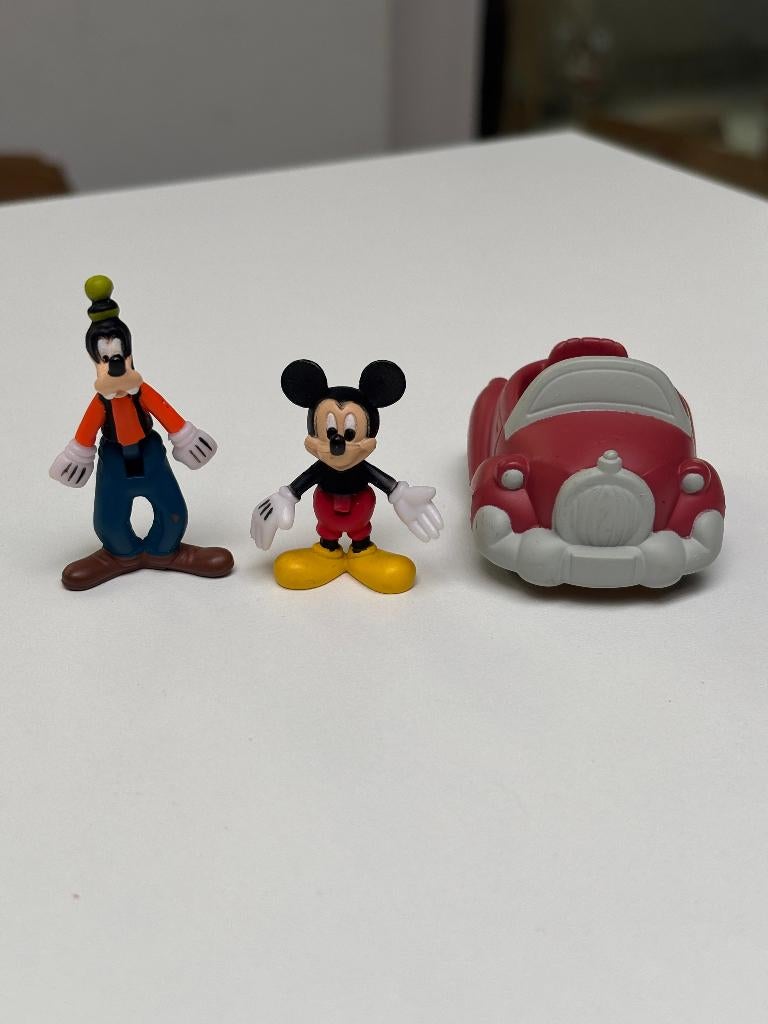Vintage Disney Mickey Goofy speelgoed set, Verzamelen, Ophalen of Verzenden, Mickey Mouse, Gebruikt