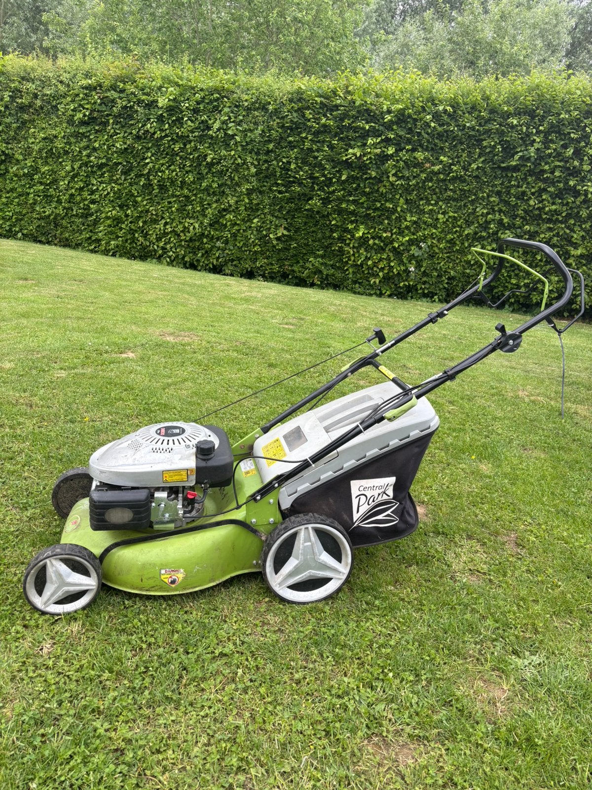Park Central maaier van 173 cc, Tuin en Terras, Grasmaaiers, Gebruikt, Benzine-grasmaaier, Ophalen