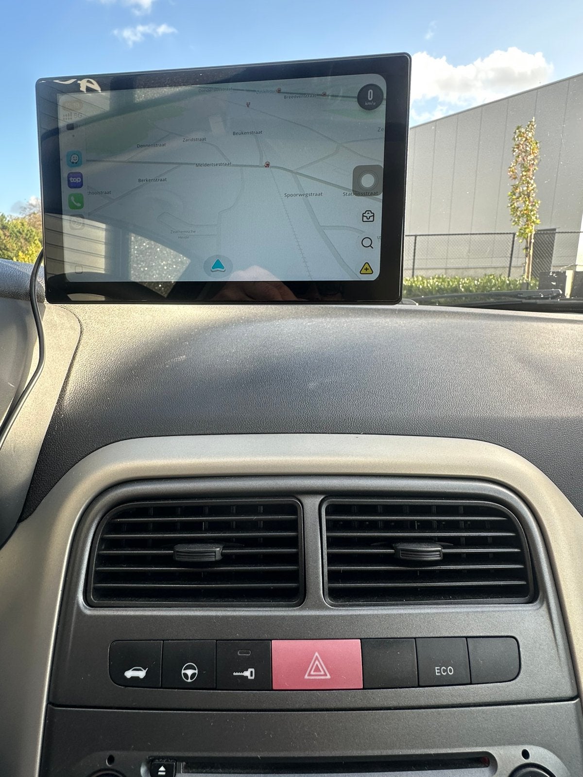 Fiat Punto 1.2 AUTOMAAT, GARANTIE, airco, CarPlay, …, Auto's, Stof, 4 cilinders, Apple Carplay, Zwart