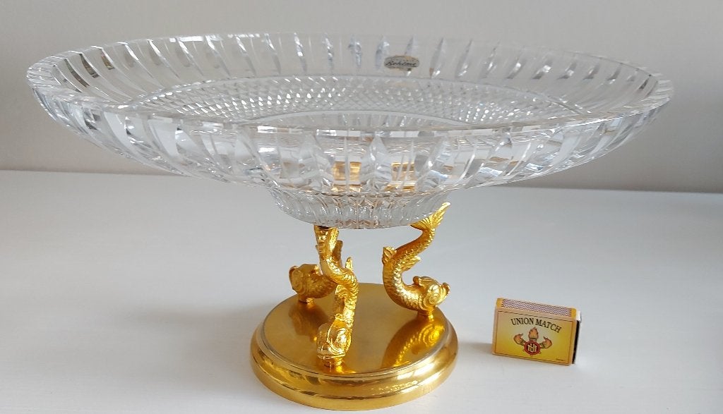 kristallen Bohemia fruitschaal, Ophalen of Verzenden
