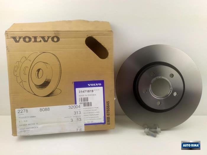 Disque de frein avant d'un Volvo V50, -, 3 mois de garantie, Utilisé, -