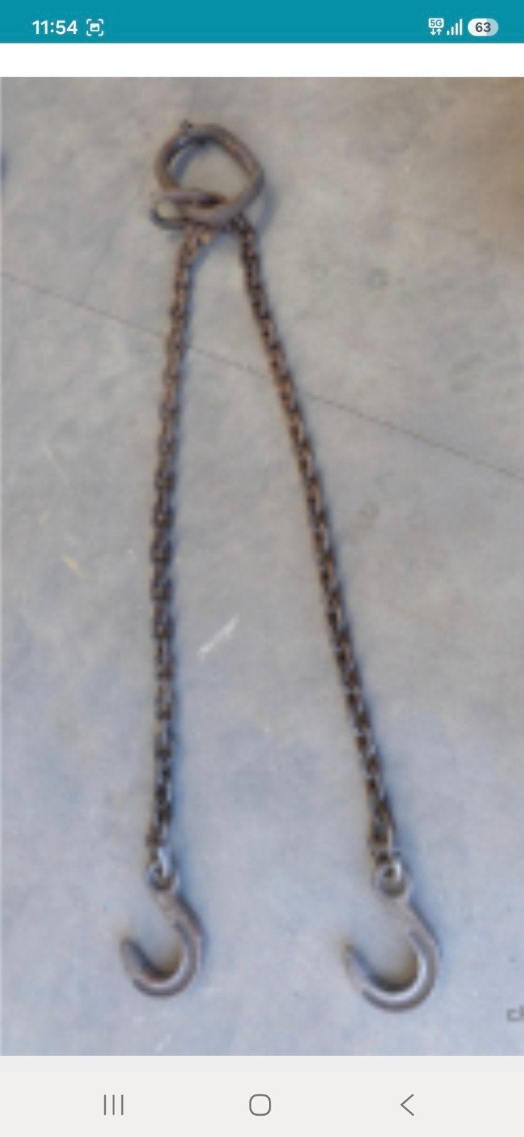 chaine de levage 2 mètres, Enlèvement