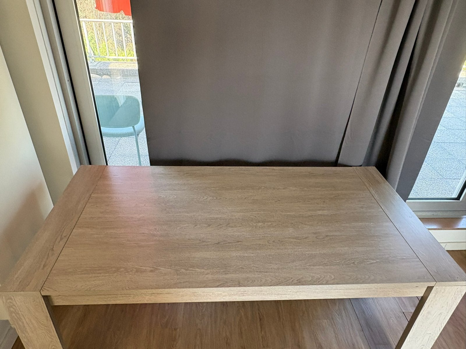 Dinning table + 4 leather chairs, Huis en Inrichting, Complete inboedels, Ophalen