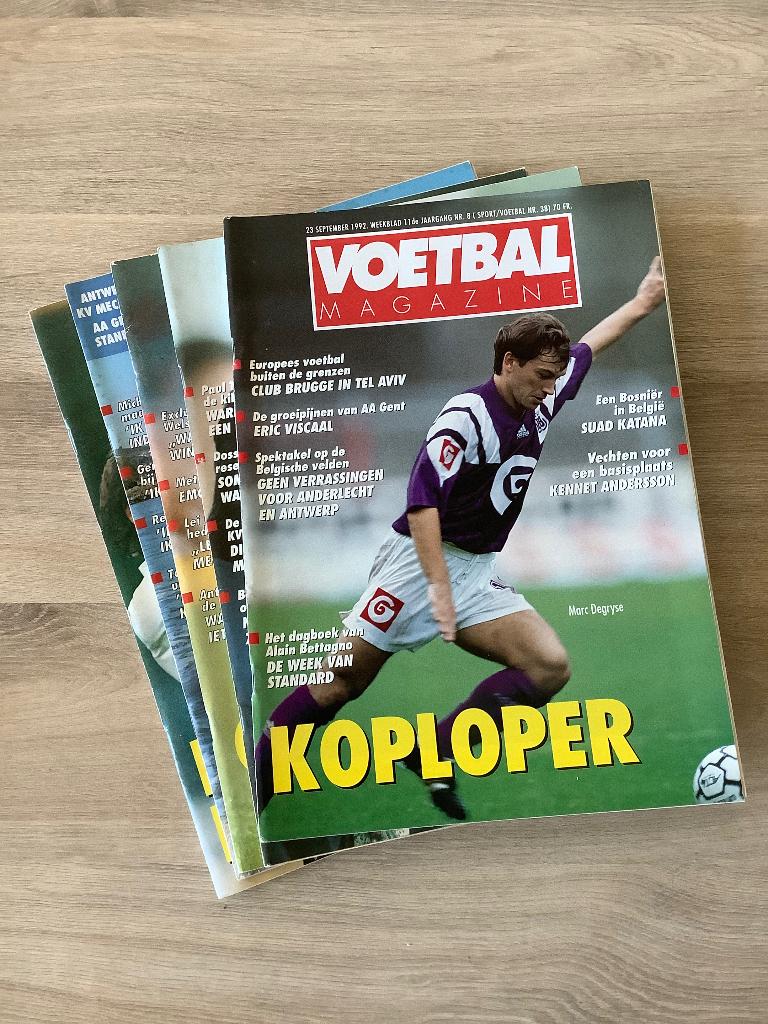 Voetbal Magazines Jaartal 1992, Sport de ballon, Enlèvement ou Envoi, Sport Voetbal Magazine, Comme neuf