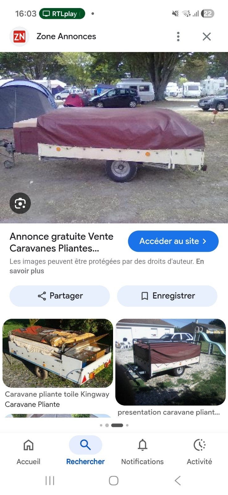 Bien lire l'annonce svp je recherche, Autos : Divers, Remorques, Enlèvement