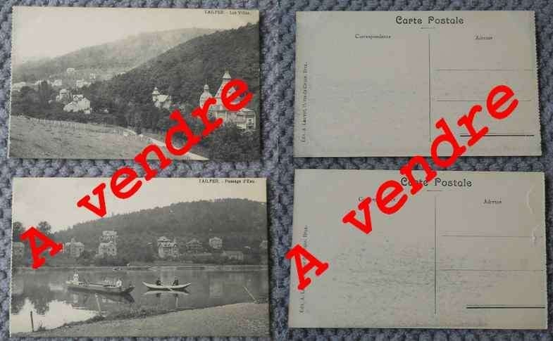 Lot de 2 cartes postales Tailfer - Lustin Profondeville, Ophalen of Verzenden, Ongelopen, Namen