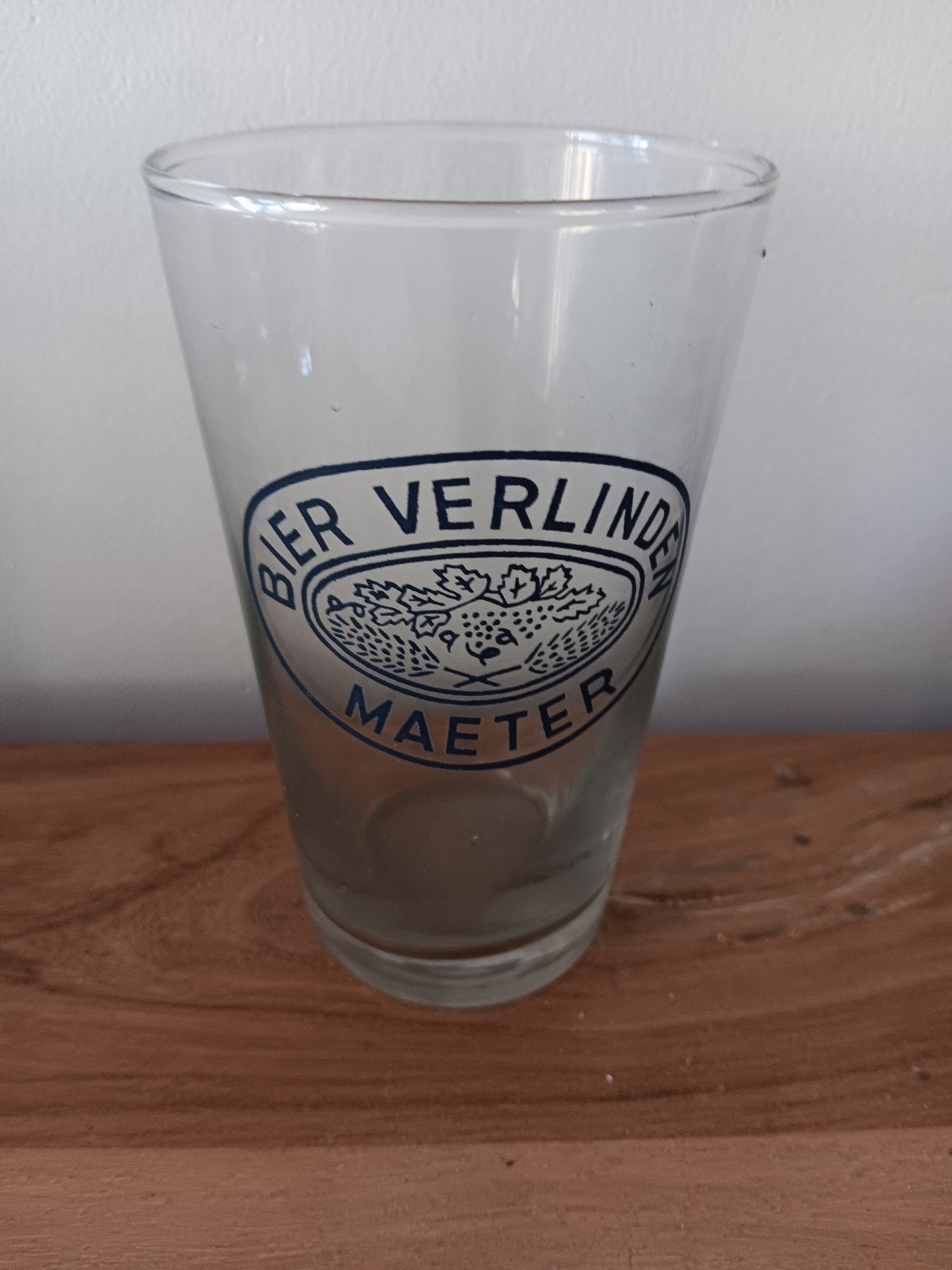 Oud bierglas bier verlinden maeter, Verzamelen, Biermerken, Ophalen of Verzenden
