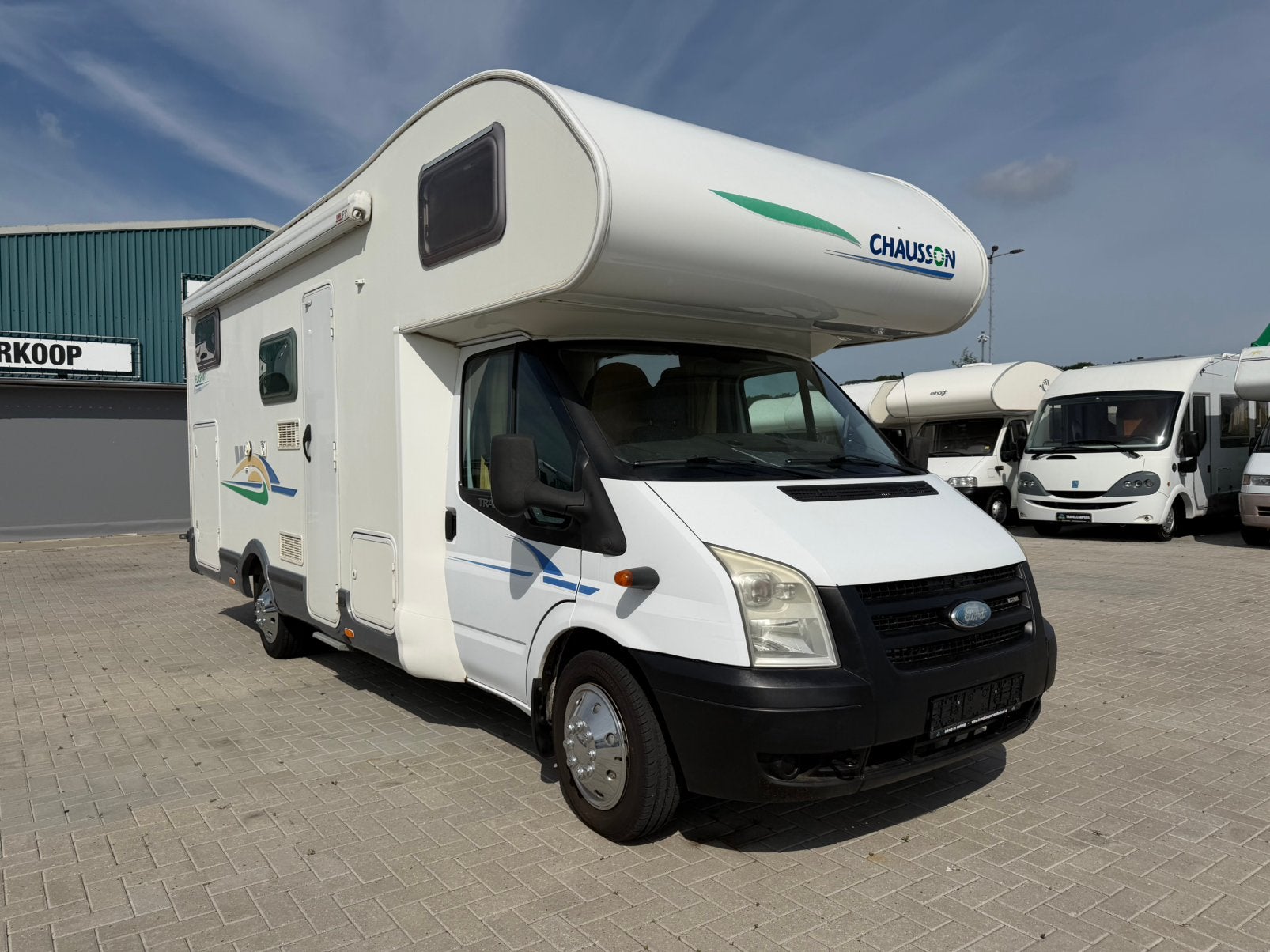 Chausson flash 07 - 6 slaapplaatsen - airco  - nette staat -, Ford, Fietsendrager, Douche, Tot en met 6