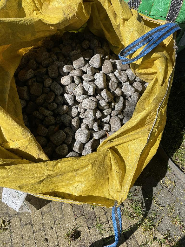 maaskeien wit grijs, Ophalen, Gebruikt, Natuurstenen
