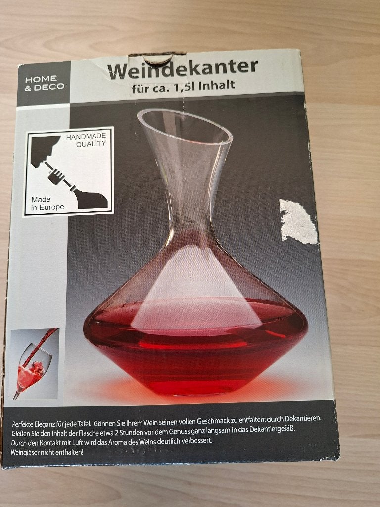 Luxe Decanteerkaraf (1,5L) – Handgemaakt in Europa, Enlèvement ou Envoi