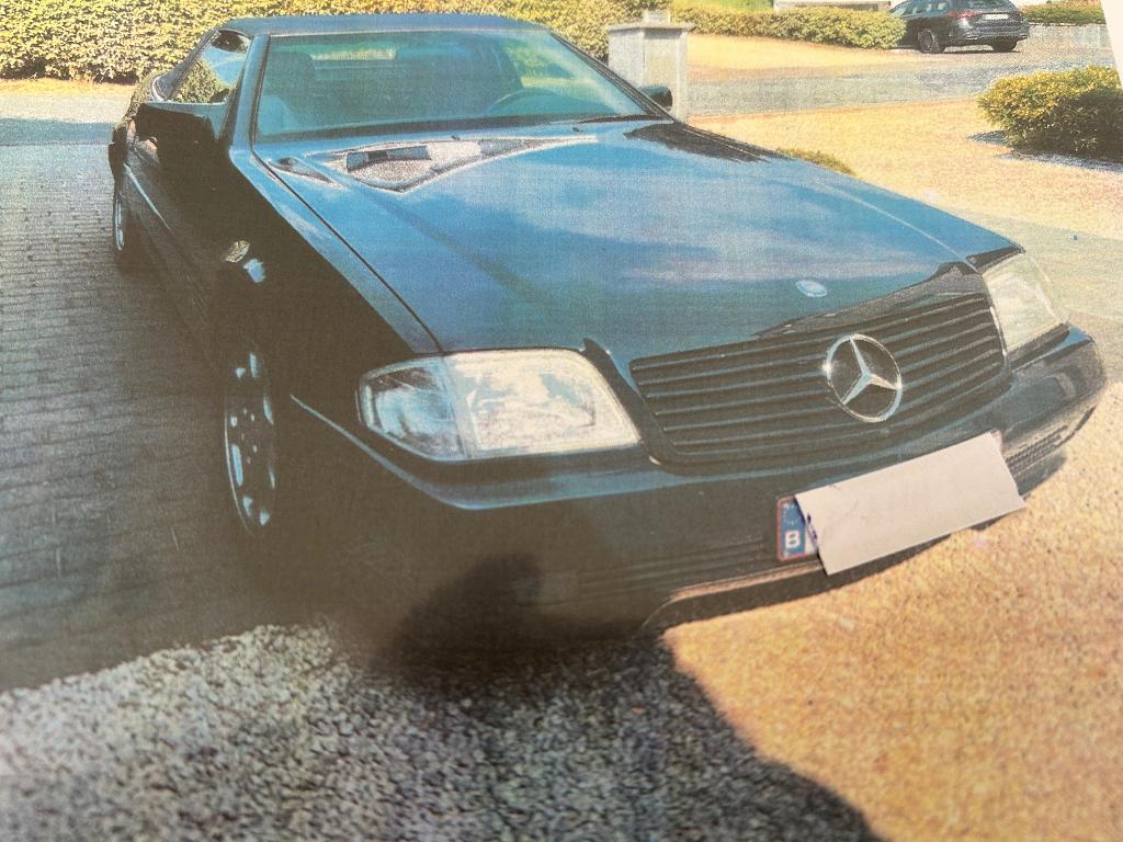 Mercedes SL 280 24 klepper  met officieel expertiseverslag, Autos, Cuir, Achat, Bleu, 2 portes