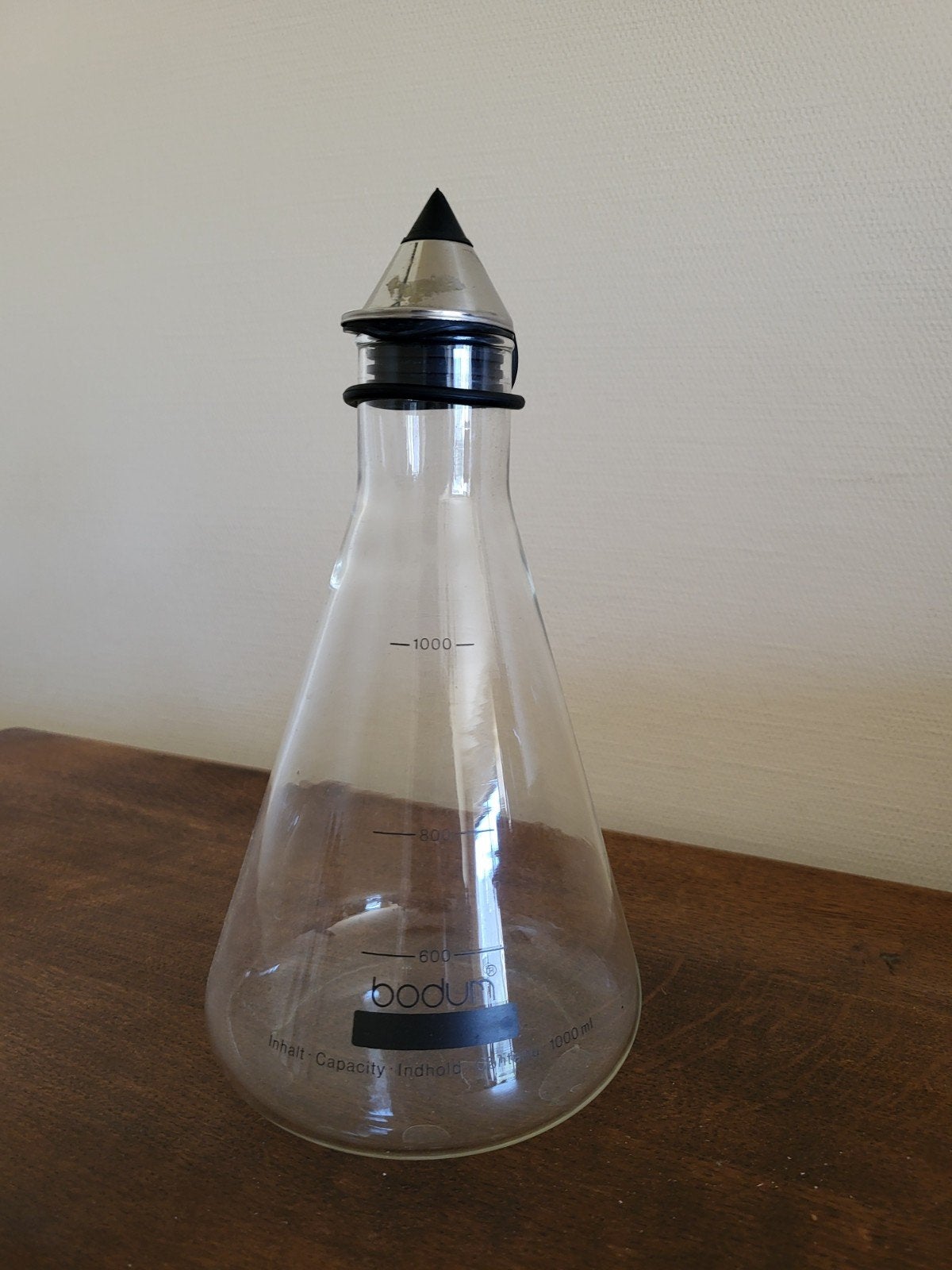 Azijnkolf, Huis en Inrichting, Woonaccessoires | Stolpen, Glas, Ophalen, Gebruikt, 12 cm