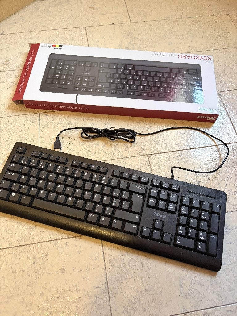 Toetsenbord AZERTY, Computers en Software, Ophalen, Trust, Numeriek gedeelte, Bedraad