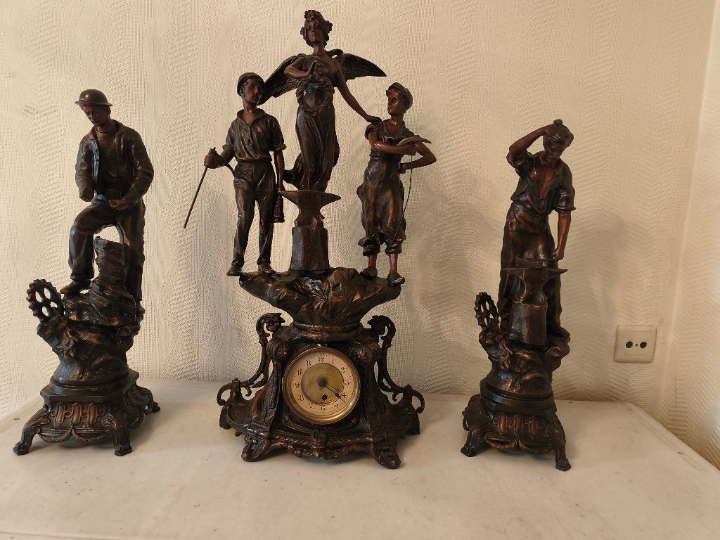 schouwgarnituur, Ophalen, Groep mensen, 50 - 100 cm, Beeld