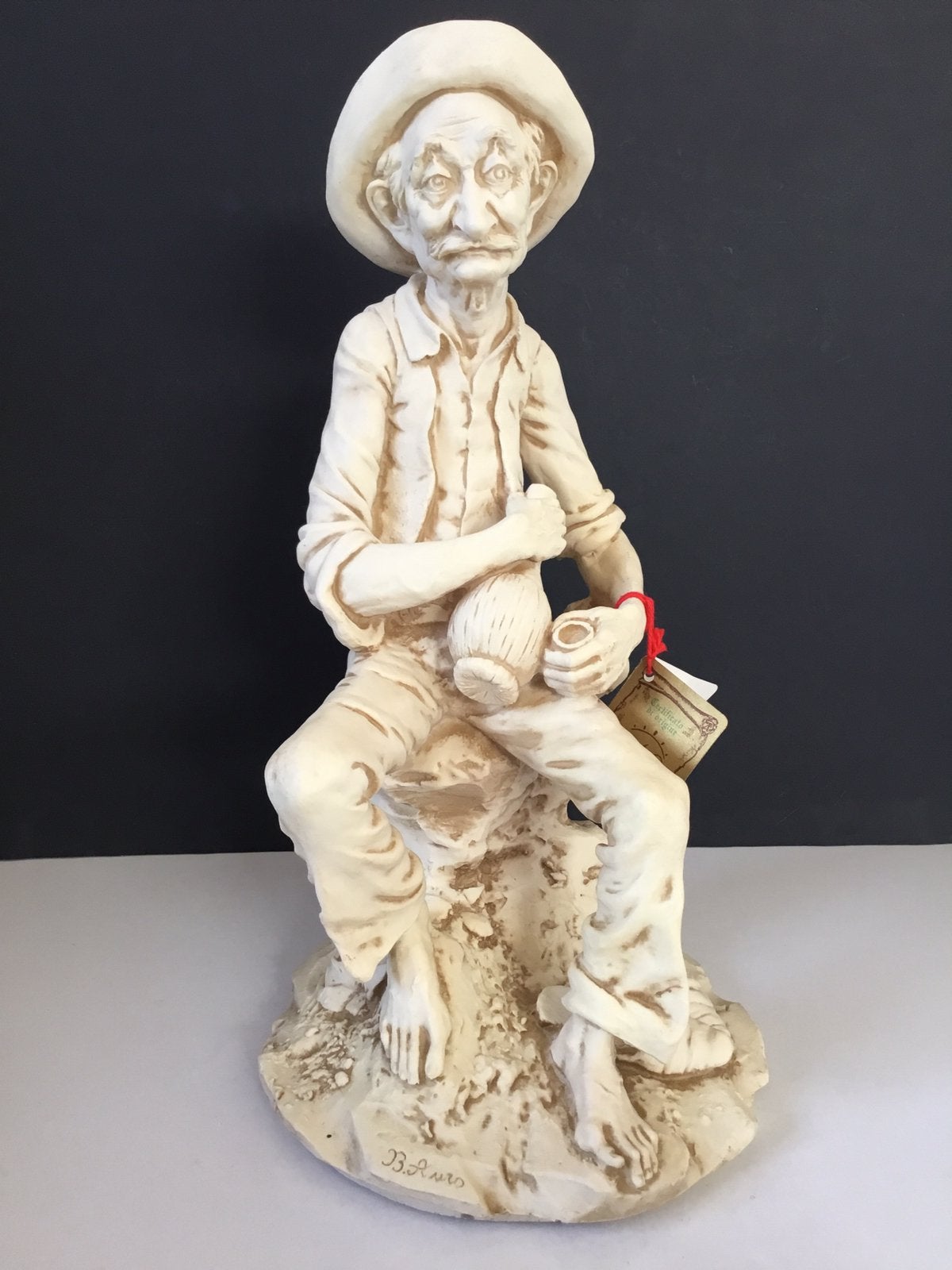 Capodimonte beeld gesigneerd Belcari Auro (6kg), Antiek en Kunst, Ophalen