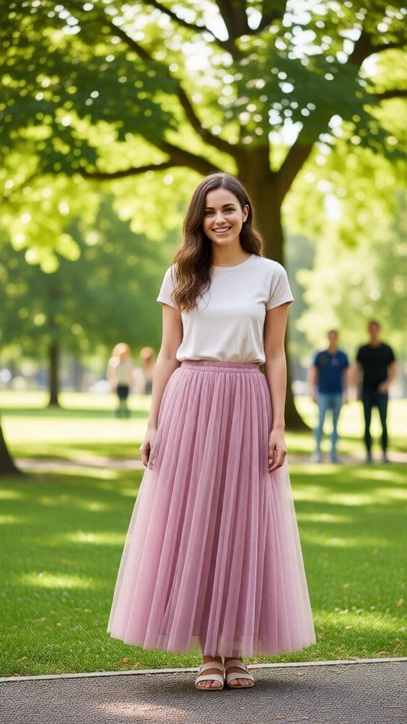 Tule damesrok, Ophalen of Verzenden, Nieuw, Roze, Onder de knie