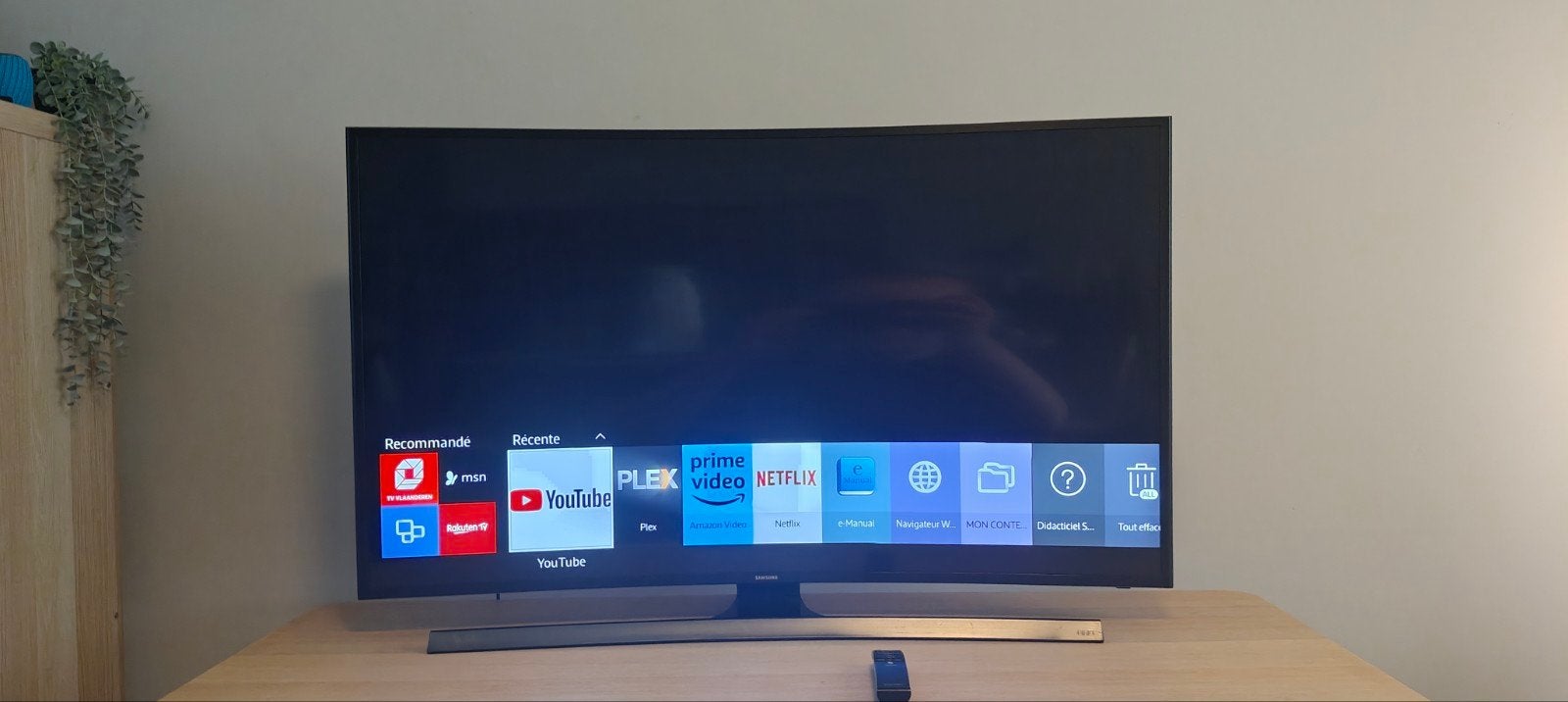 Téléviseur Samsung 4K Incurvé 48" (121 cm) - Très bon état, TV, Hi-fi & Vidéo, Télévisions, Enlèvement, Samsung, Smart TV