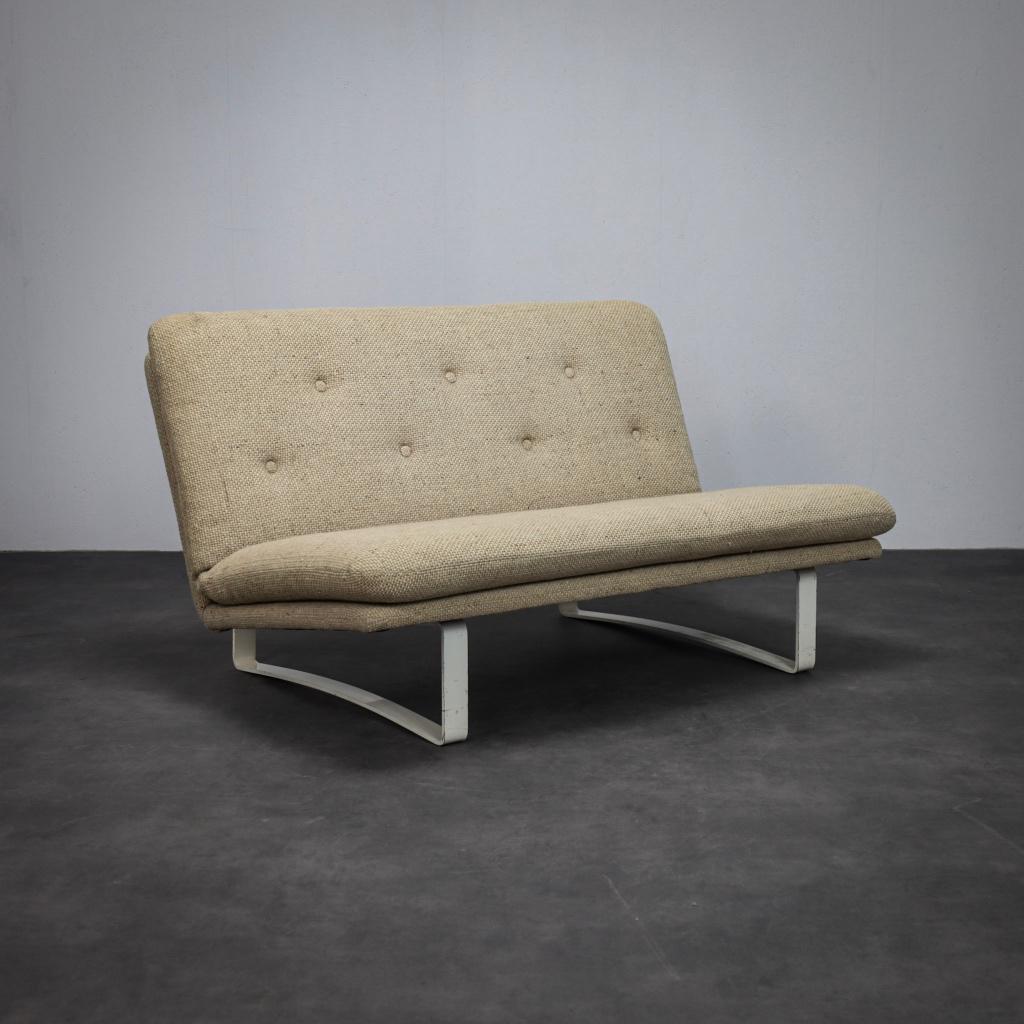 C684 Design tweezitsbank Kho Liang Ie Artifort, jaren 1970, Huis en Inrichting, Zetels | Zetels, Ophalen, Gebruikt, 150 tot 200 cm