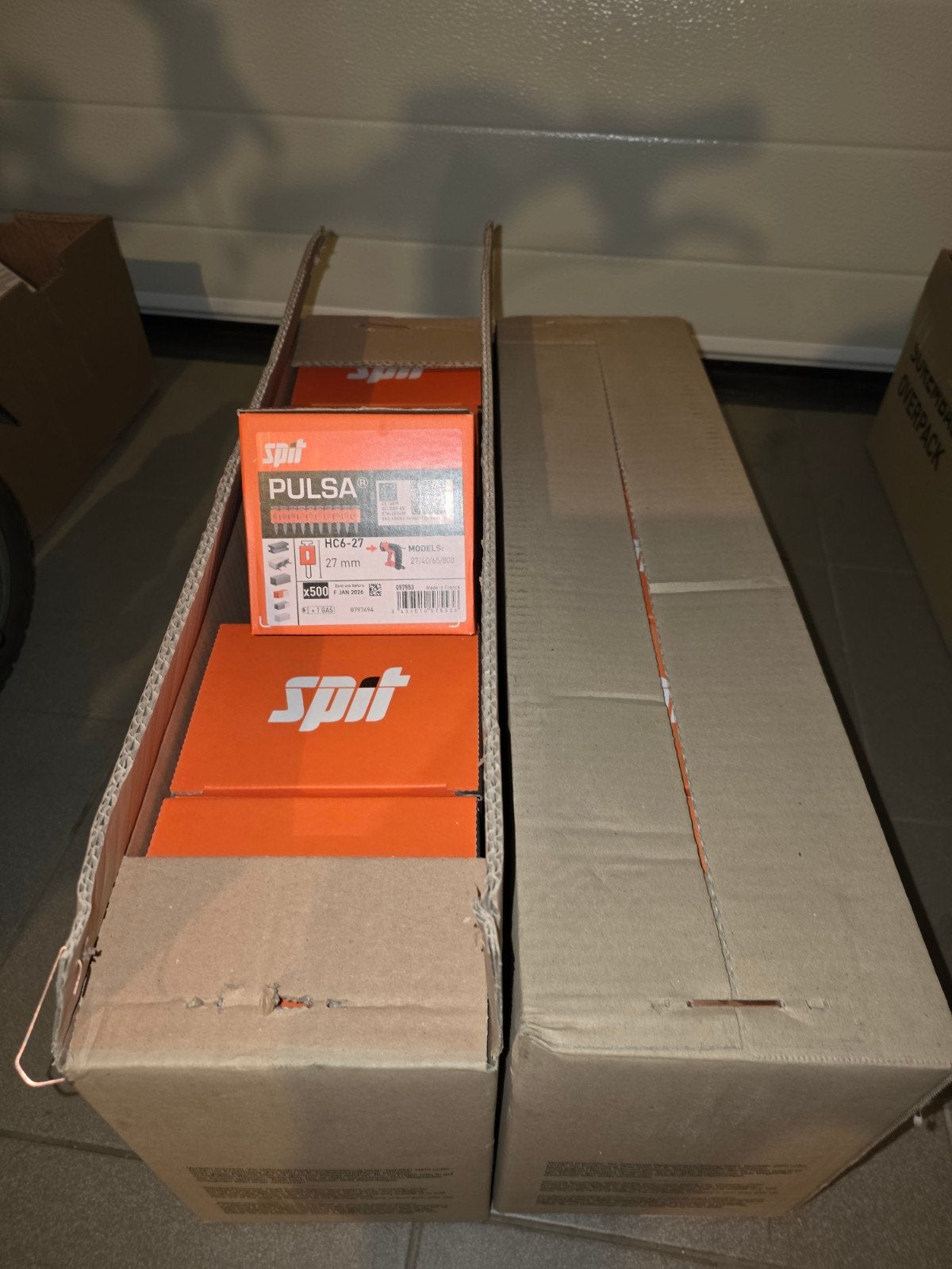 spit pulsa nagels, Ophalen