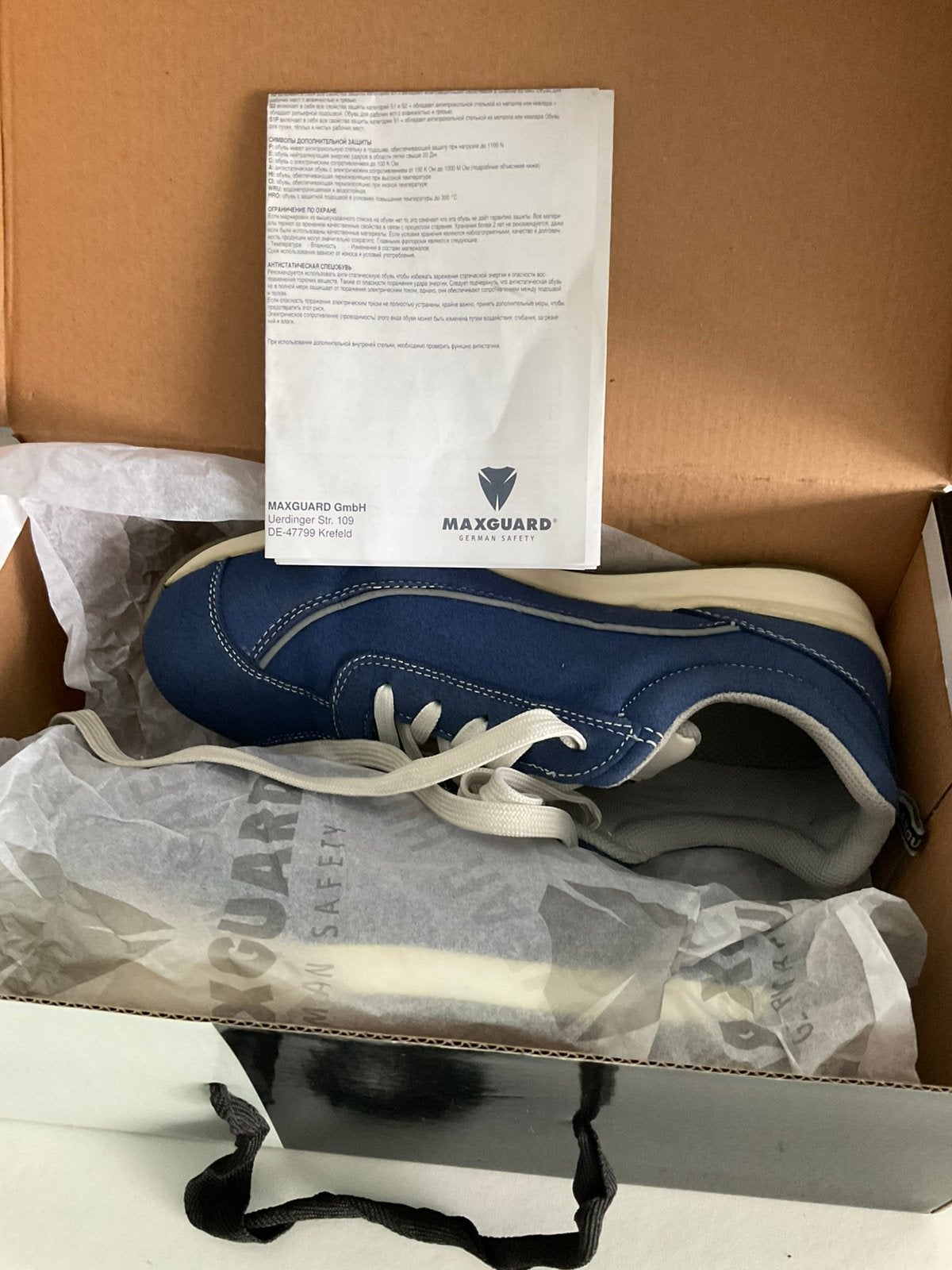 Chaussures de sécurité Maxguard pour femmes taille 39, Enlèvement ou Envoi, Chaussures de travail, Comme neuf, Bleu