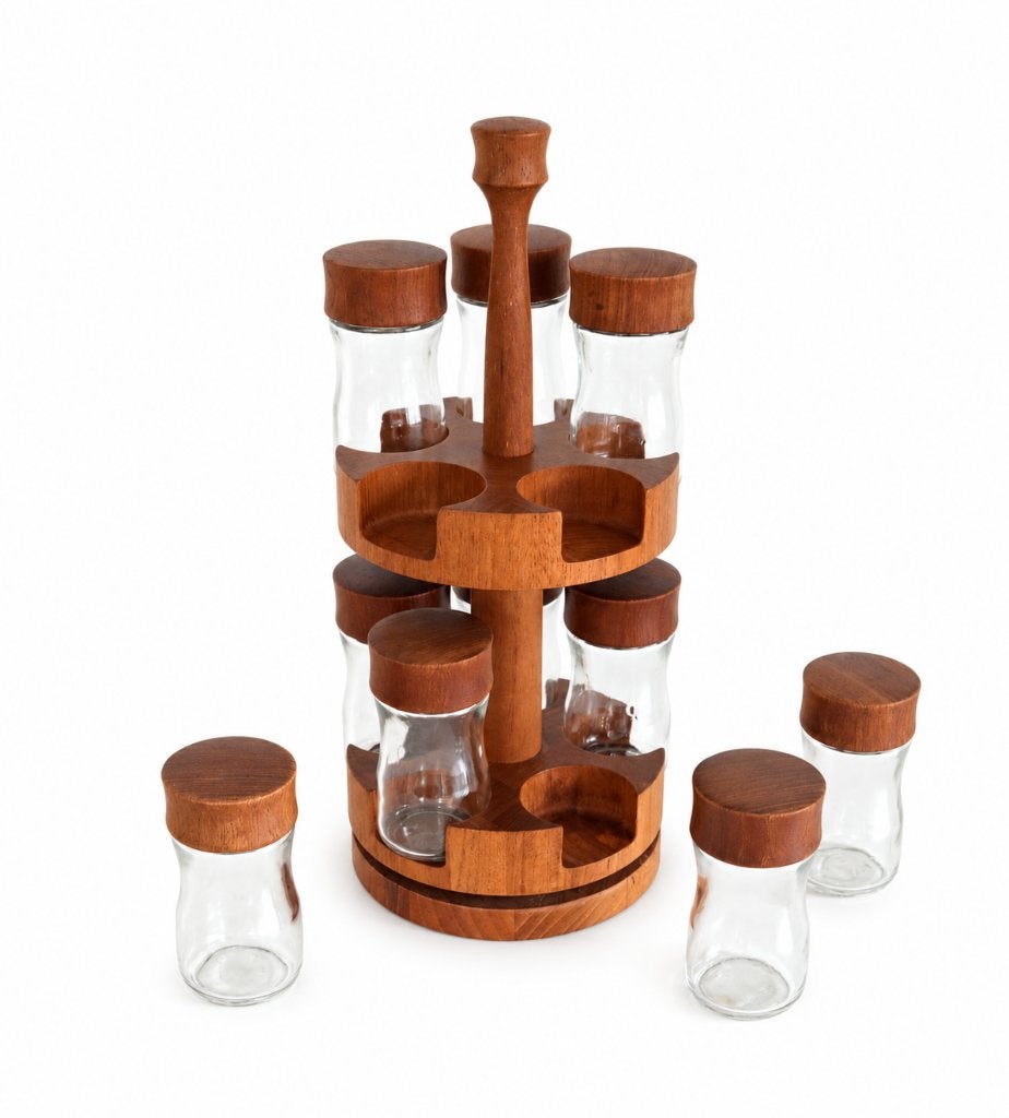 Vintage Deens Kruidenrek Digsmed Denmark, Huis en Inrichting, Ophalen of Verzenden, Zo goed als nieuw, Glas