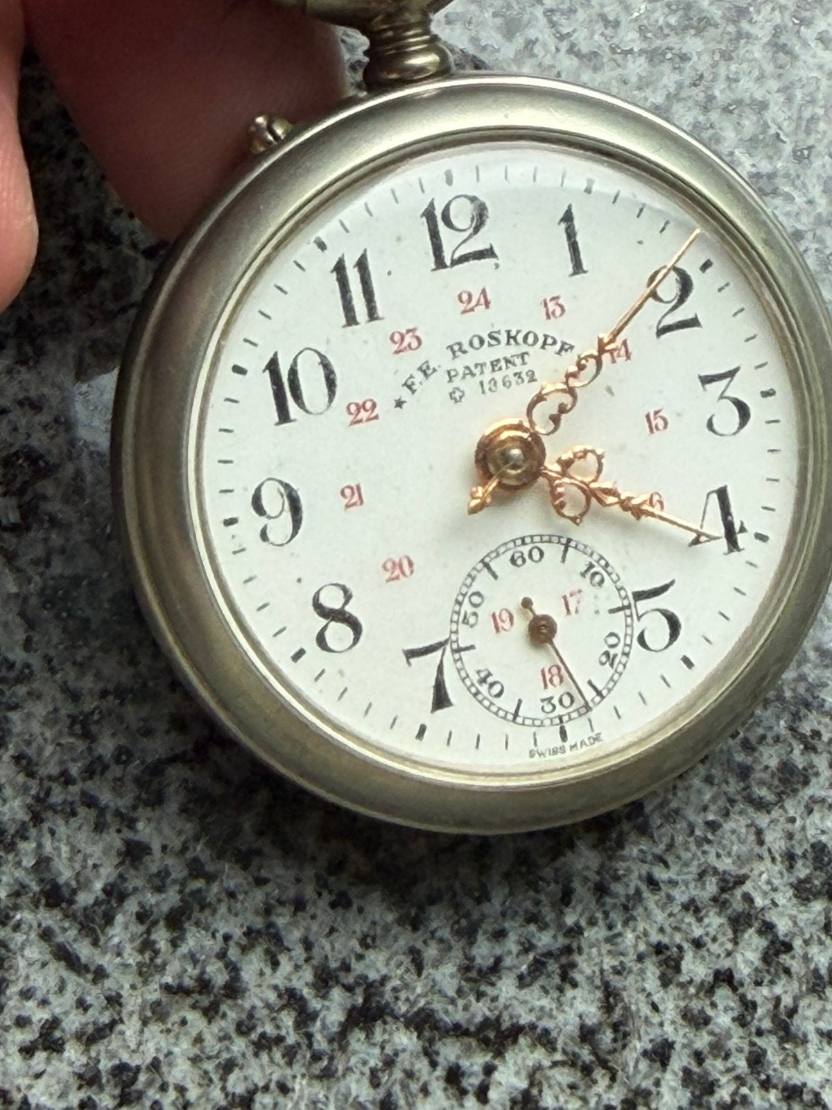 Roskopf, Handtassen en Accessoires, Horloges | Antiek, Ophalen of Verzenden