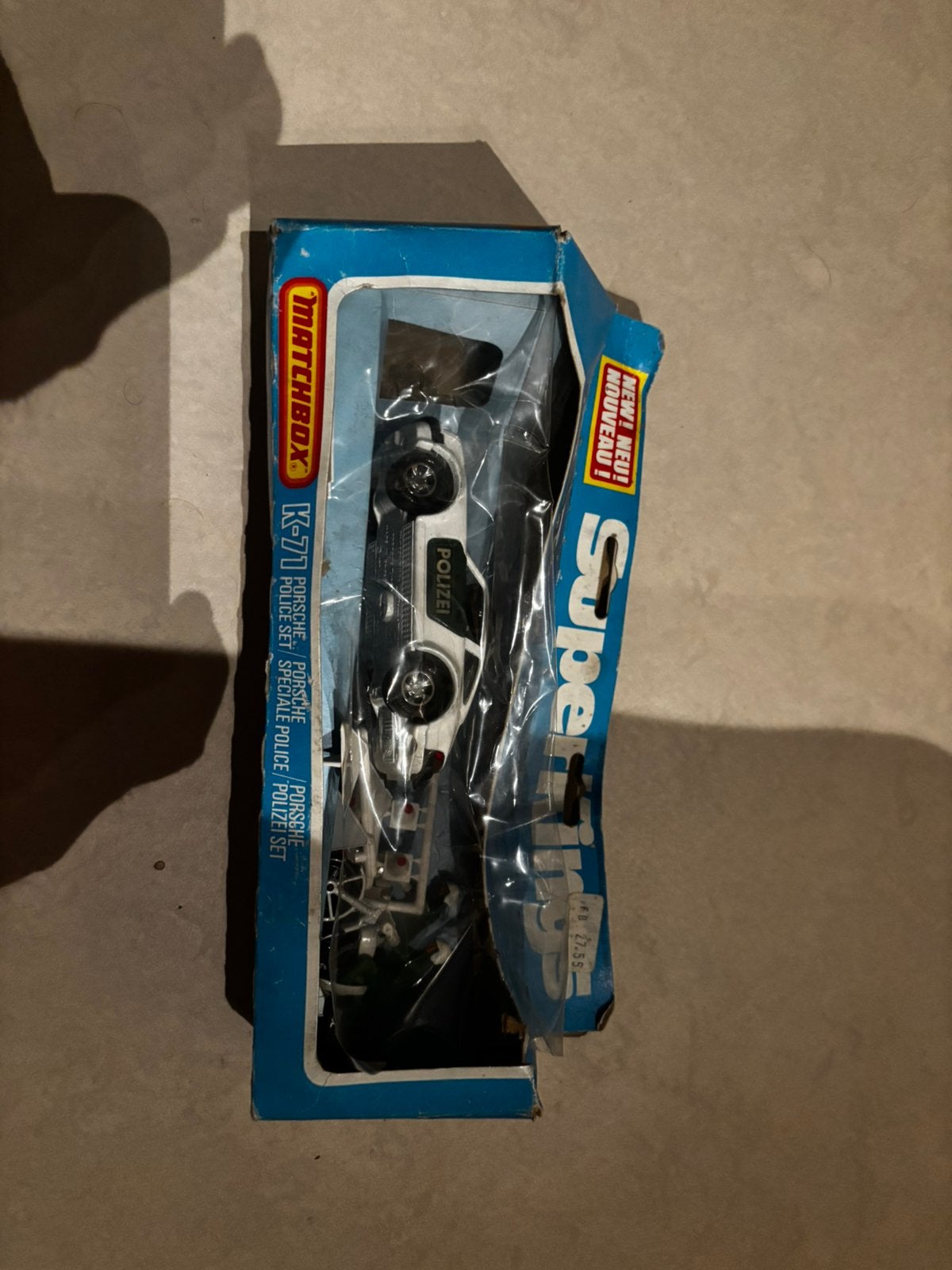 Matchbox SuperKings K-71 Porsche Polizei Set (Vintage 1970s), Enlèvement, Comme neuf, Voiture