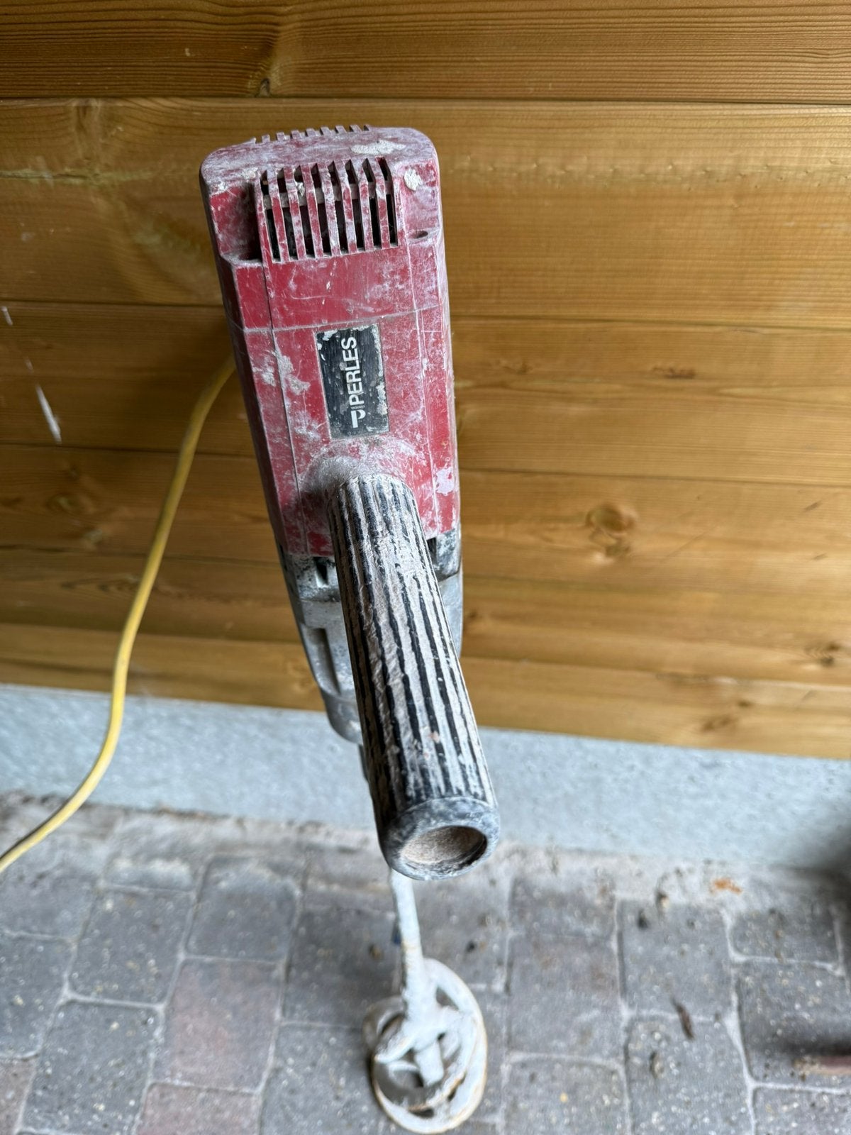 Mengmachine Perles, Ophalen, Gebruikt