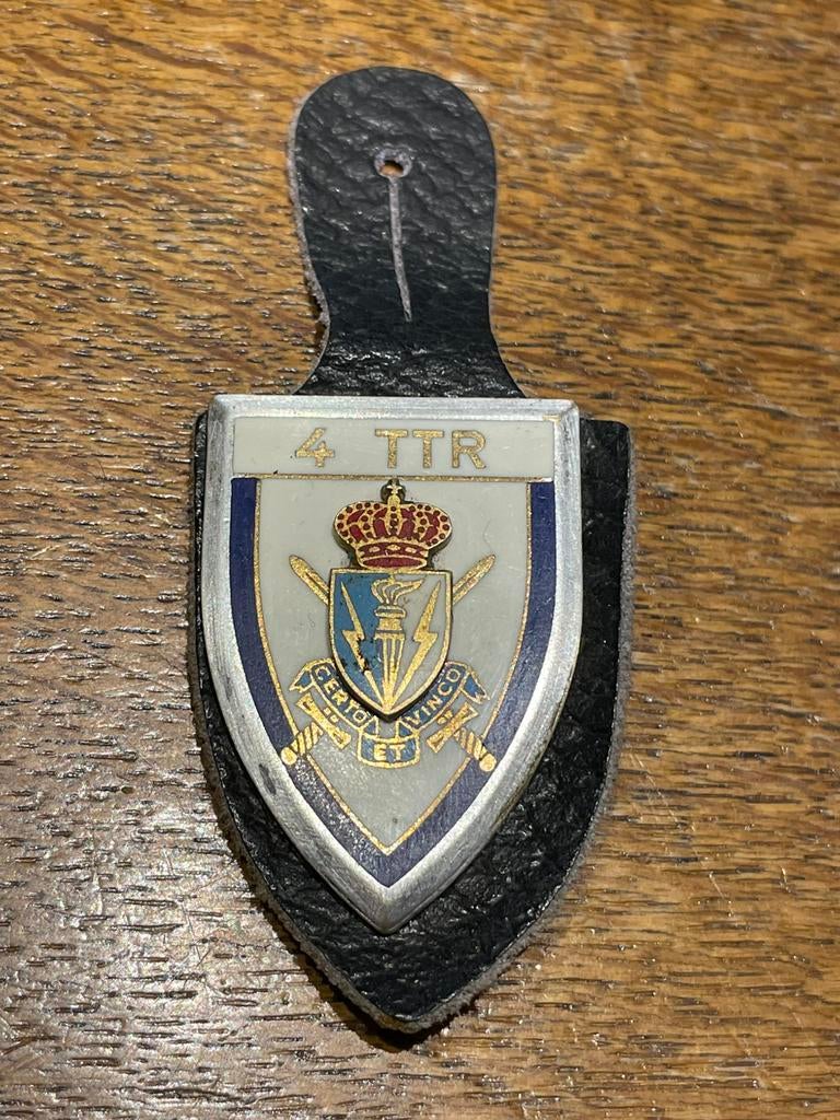 Borsthanger 4TTR, Verzamelen, Militaria | Algemeen, Verzenden, Landmacht, Embleem of Badge