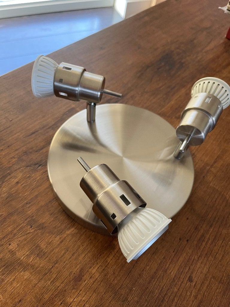 Plavondlamp - spot met 3 ledlampjes, Huis en Inrichting, Lampen | Spots, Ophalen