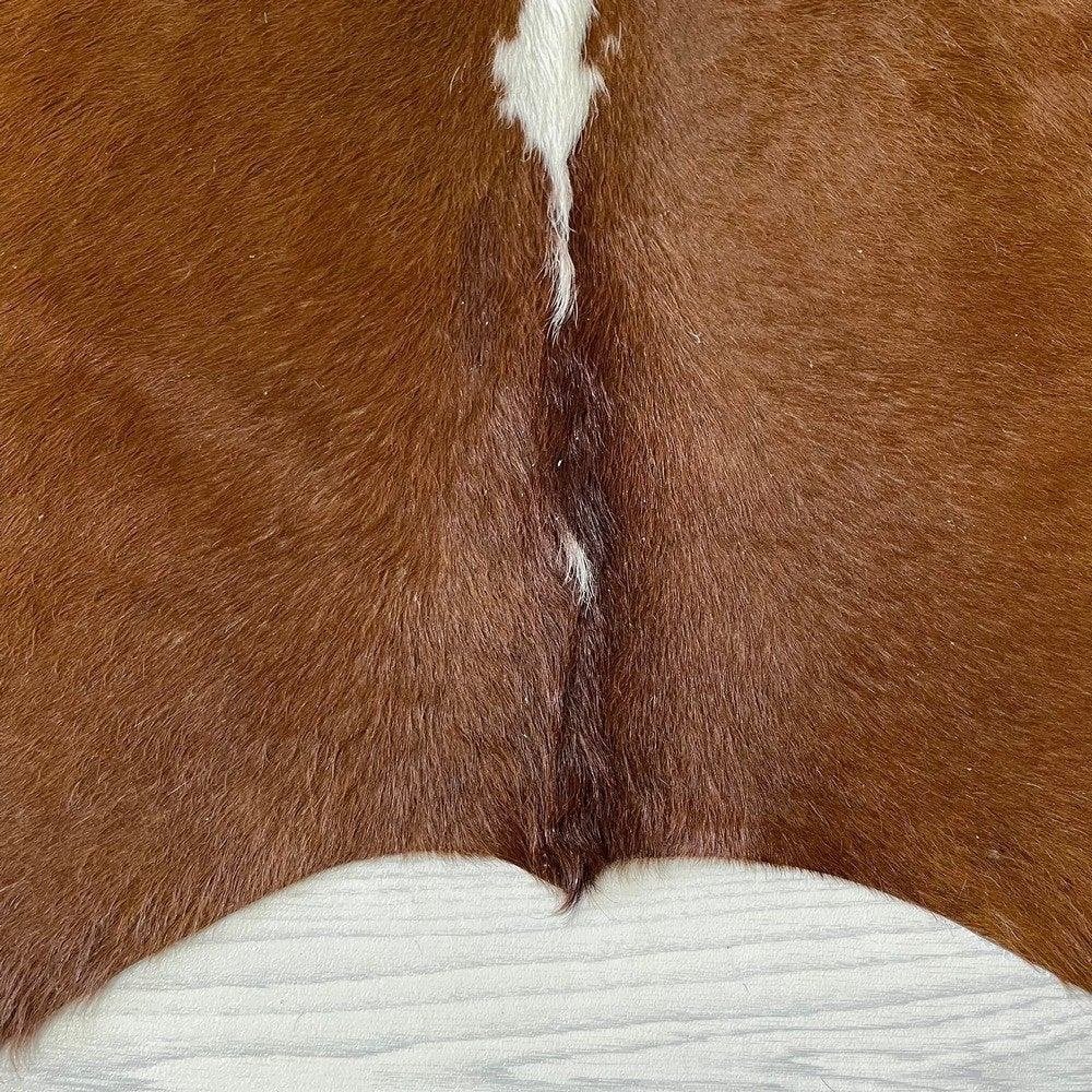 Koeienhuid bruin wit Hereford 220x210cm | Lederstore, Meerkleurig, Wandkleed, Nieuw, Ophalen of Verzenden