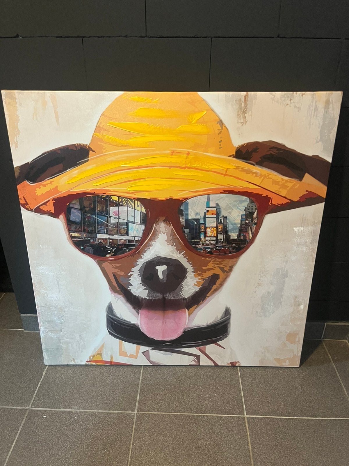 Schilderij hond, Ophalen, Dieren