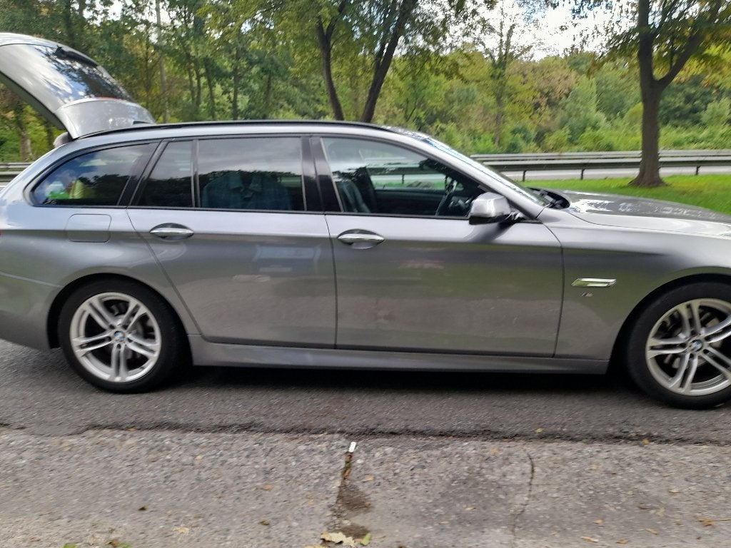Bmw 5  automaat touring, Autos, Cuir, Argent ou Gris, Euro 6, Phares entièrement LED