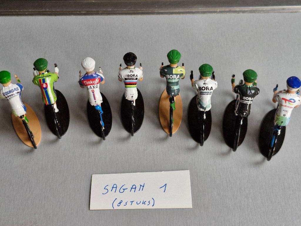 Peter Sagan set van 8 wielrennertjes, Verzenden