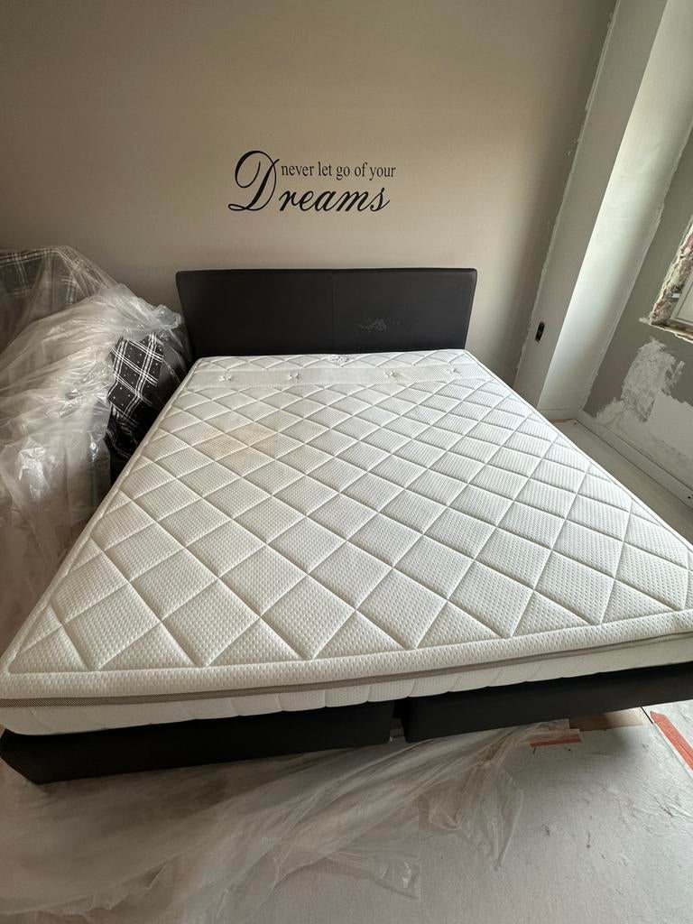 Auping bed 180x2000cm, Ophalen, Bruin, Gebruikt, Tweepersoons