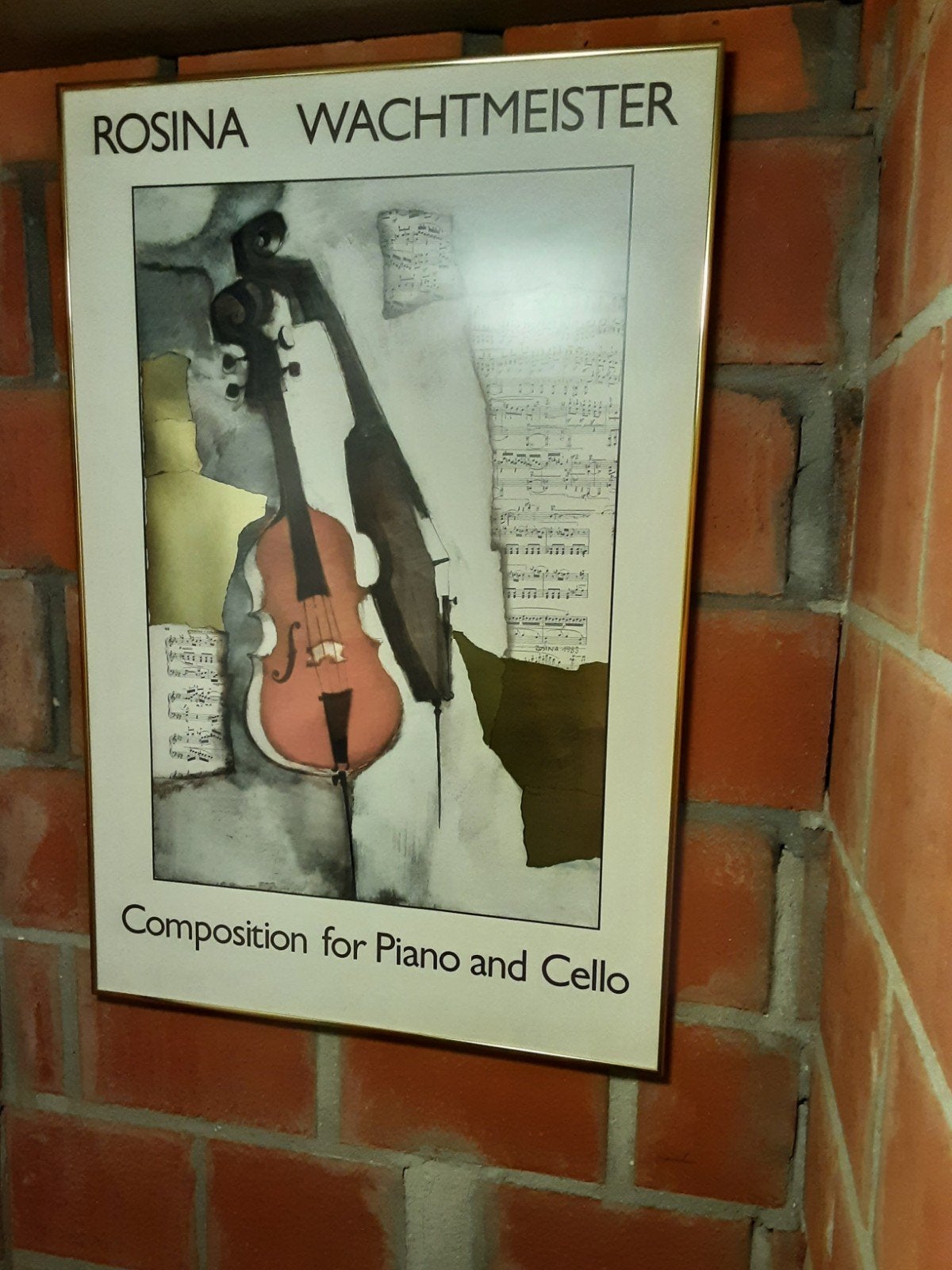 Poster in kader, Enlèvement