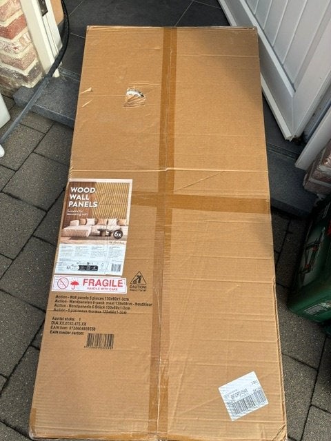 wandpanelen, Huis en Inrichting, Ophalen, Hout, Nieuw, Bruin