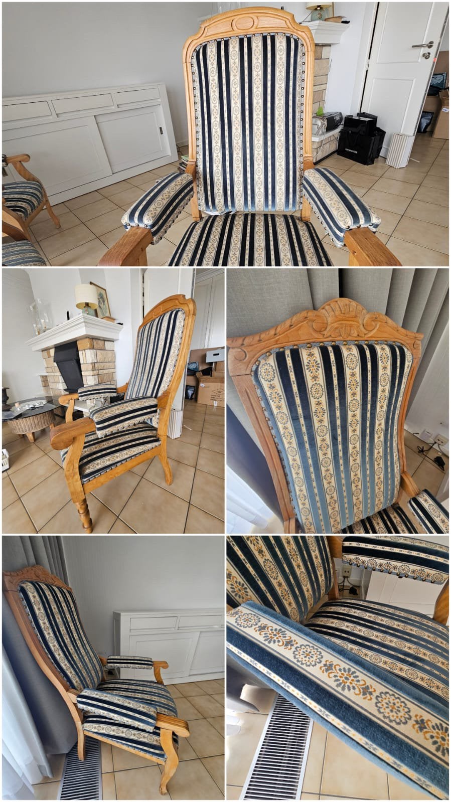 Chaises Louis-Philippe en chêne, Antiquités & Art, Antiquités | Meubles | Chaises & Canapés, Enlèvement