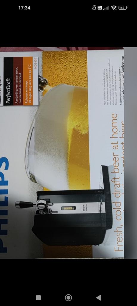 Philips PerfectDraft, Electroménager, Électroménager & Équipement Autre, Enlèvement