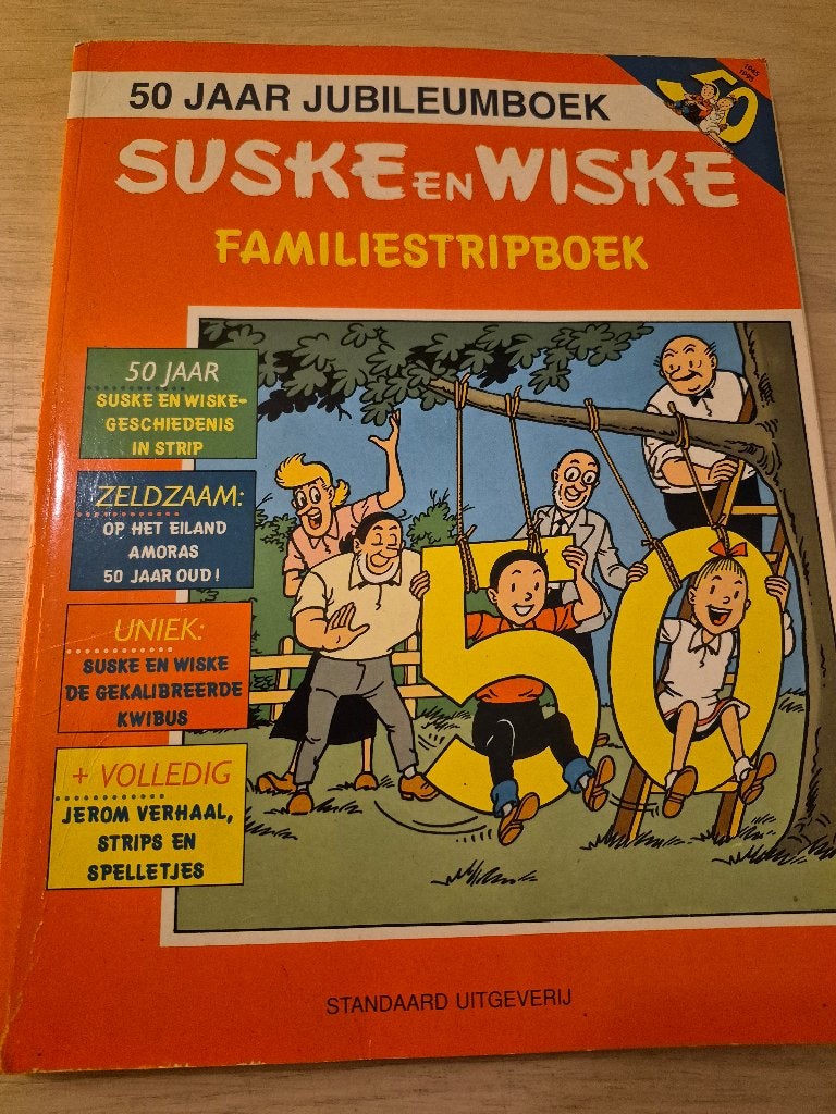 50 Jaar Jubileumboek Suske en Wiske Familiestripboek, Eén stripboek, Ophalen of Verzenden, Nieuw