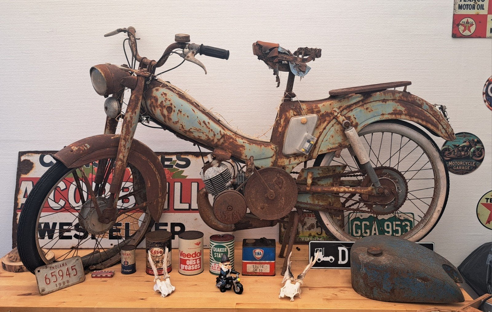 Leuke decoratie mancave, Ophalen