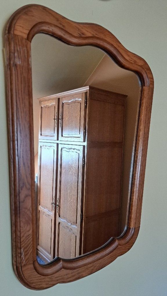 Volledig massief houten slaapkamer (1970), Ophalen, Gebruikt, Tweepersoons, Chêne Massif des années 70