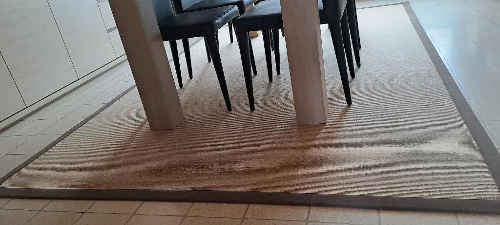 1 tapijt, Ophalen, Gebruikt, Beige, Rechthoekig