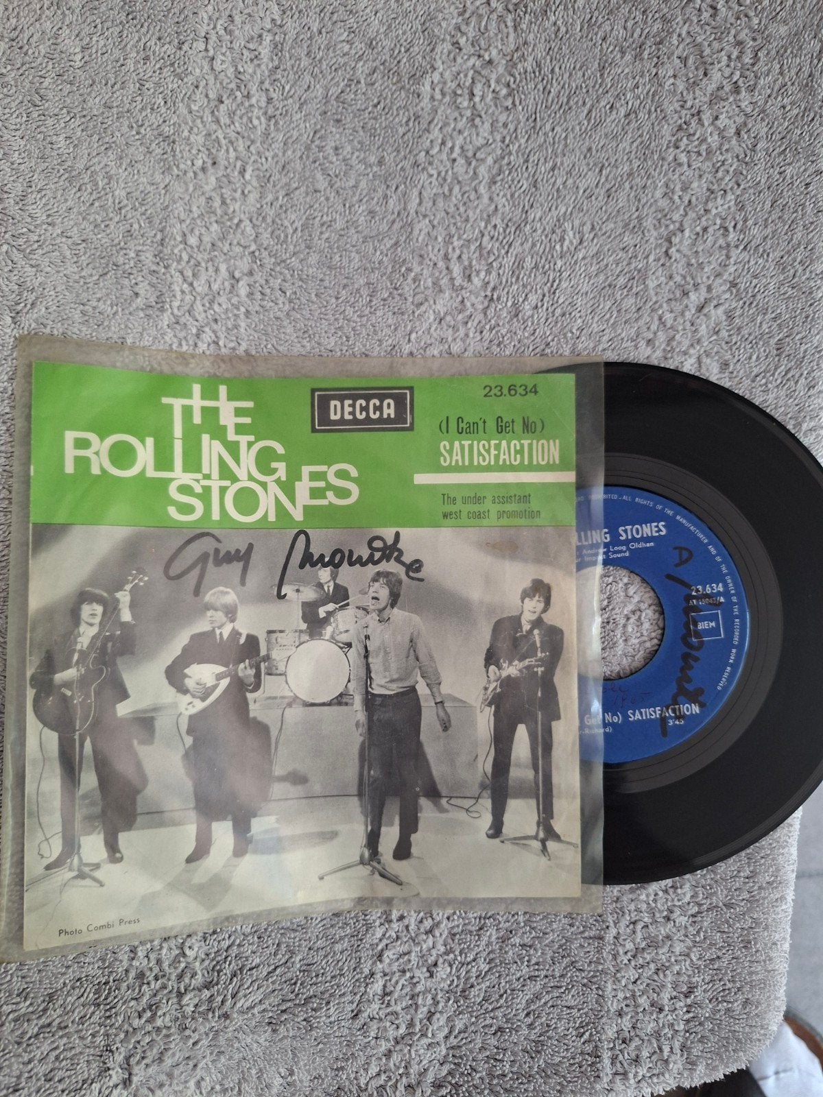Rolling Stones satisfaction, Cd's en Dvd's, Vinyl Singles, Gebruikt, 7 inch, Ophalen of Verzenden, Pop
