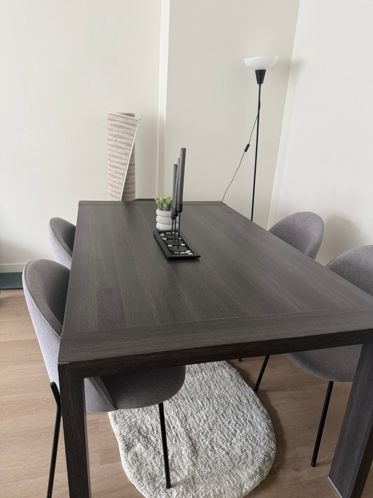 Tafel + 4 stoelen, Ophalen, Zo goed als nieuw