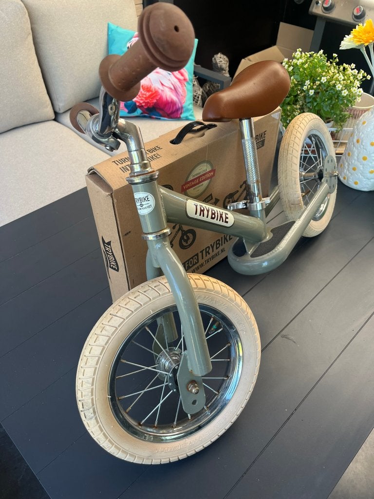 Trybike Loopfietsje +Uitbreiding set 3w.+Gratis Hoppop Fiets, Stabilisateurs, Comme neuf, Enlèvement, Trybike