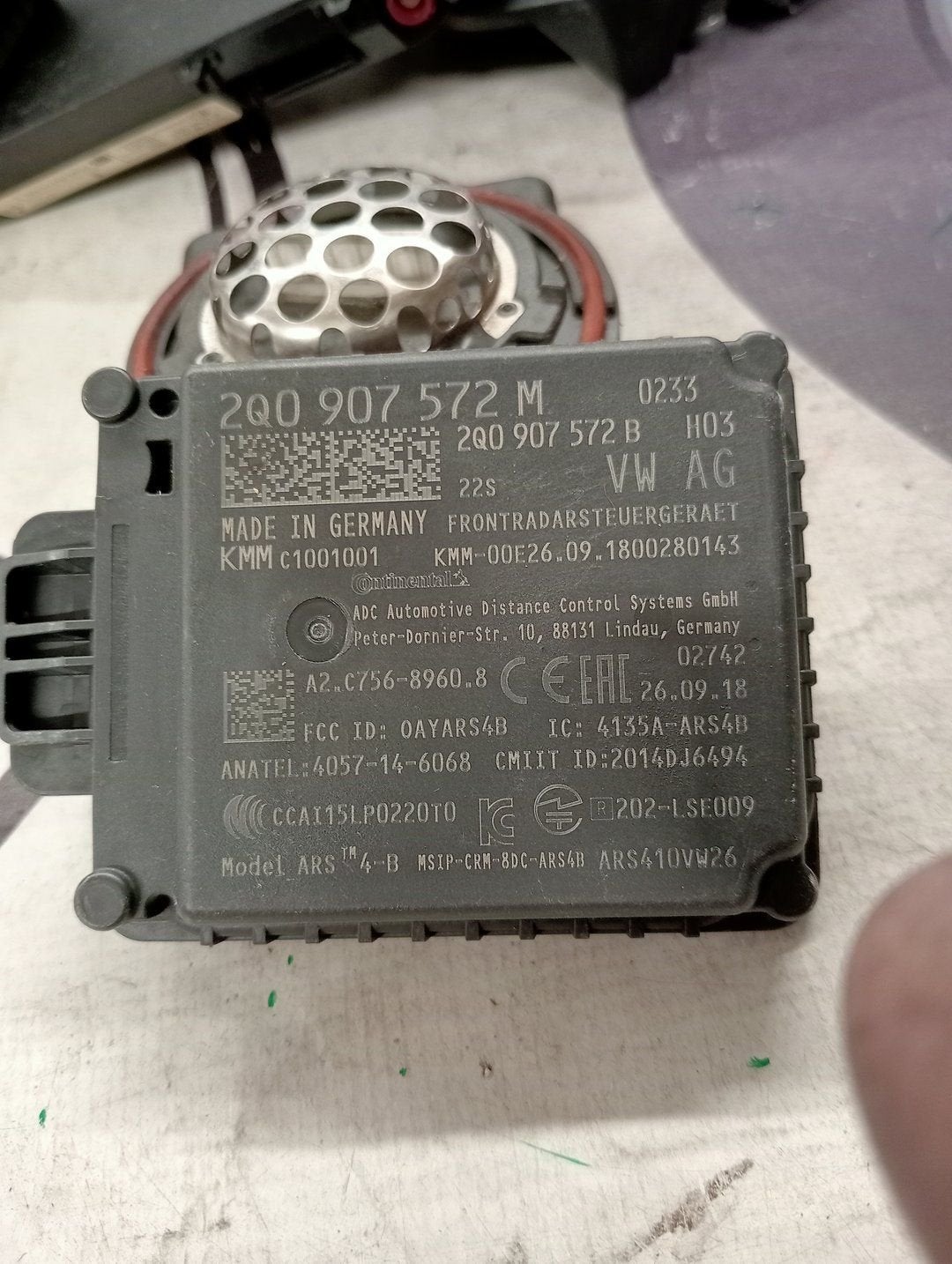 VW/AUDI RADAR 2Q0907572M ACC Radar, Gebruikt, -, Volkswagen, -