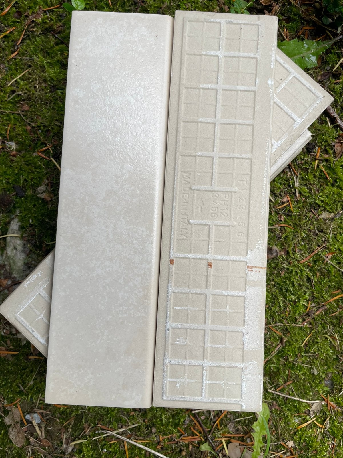 12 plinthes en pierre, Bricolage & Construction, Enlèvement, Comme neuf, Plinthes