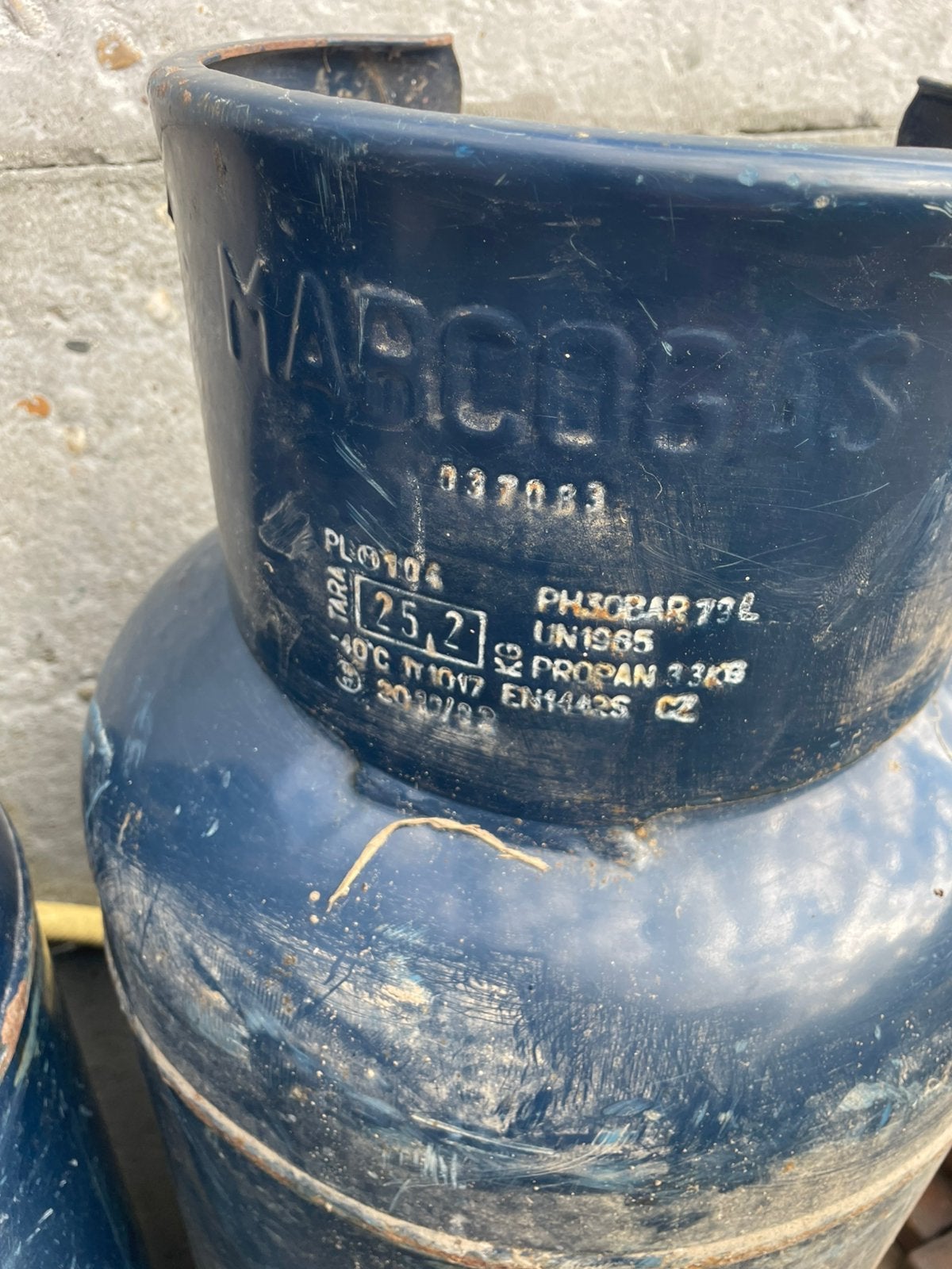 Propan gas 25,2 kg ( grote flessen), Watersport en Boten, Bootonderdelen, Ophalen, Zo goed als nieuw