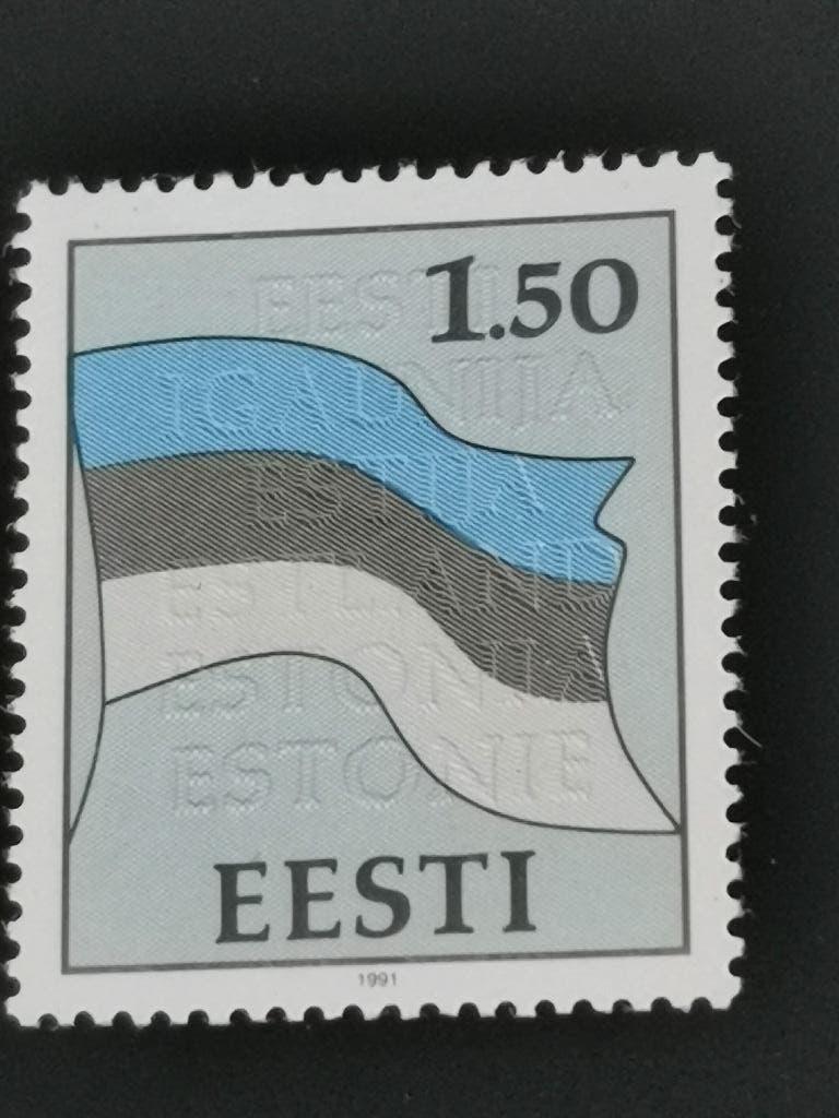 Estland 1991 - vlag **, Verzenden, Overige landen, Postfris